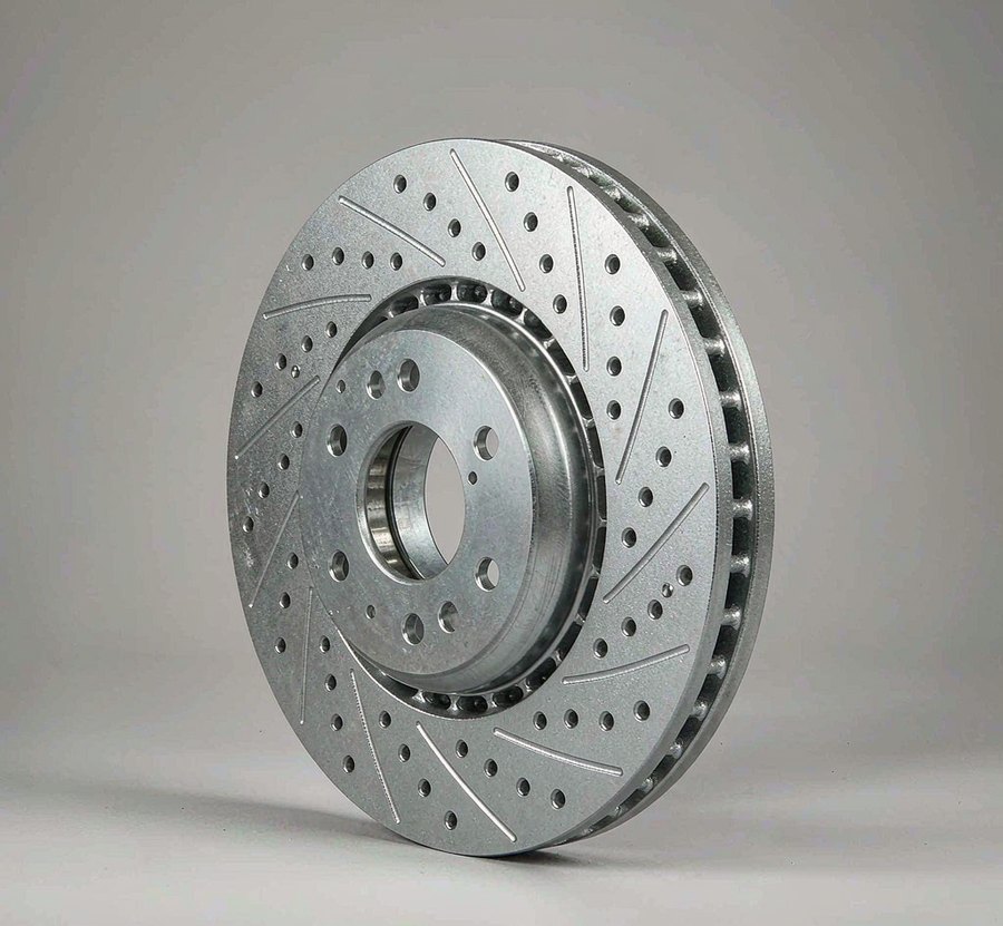 Ventilated brake disc rotor